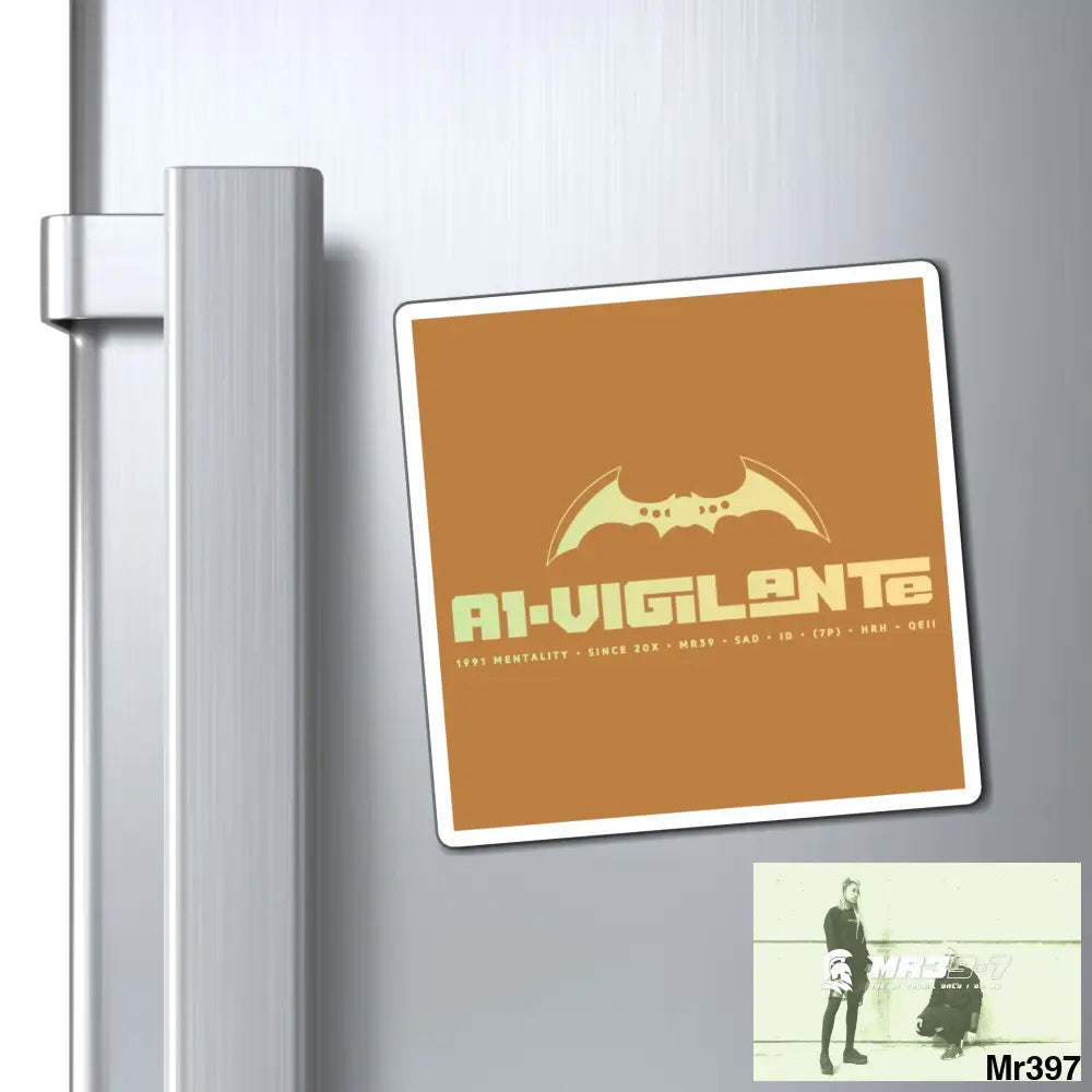 A1-Vigilante Magnet 4’’ × 4’’ Paper products