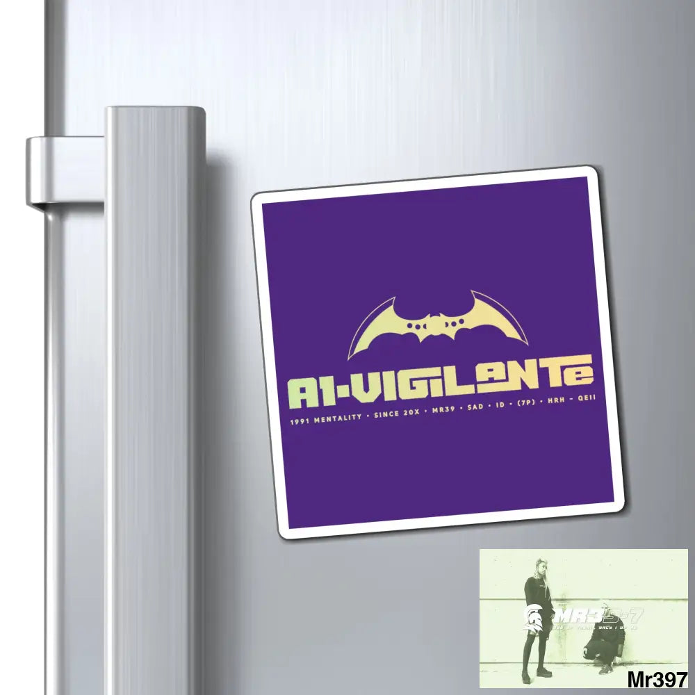 A1-Vigilante Magnet 4’’ × 4’’ Paper products