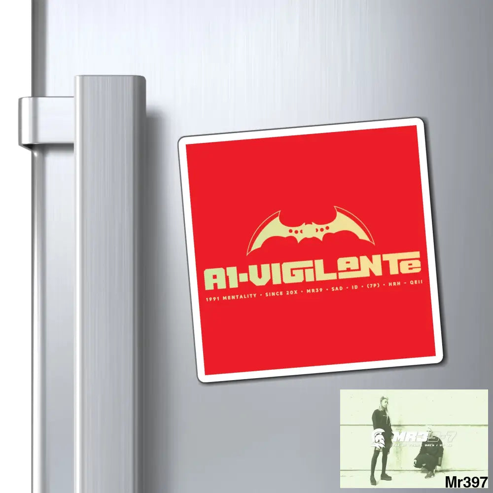 A1-Vigilante Magnet 4’’ × 4’’ Paper products