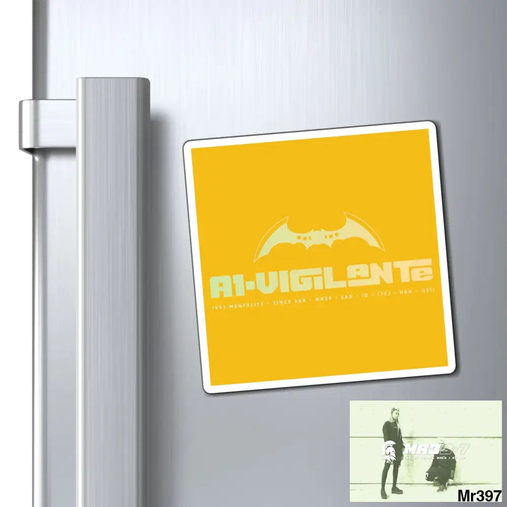 A1-Vigilante Magnet 4’’ × 4’’ Paper products