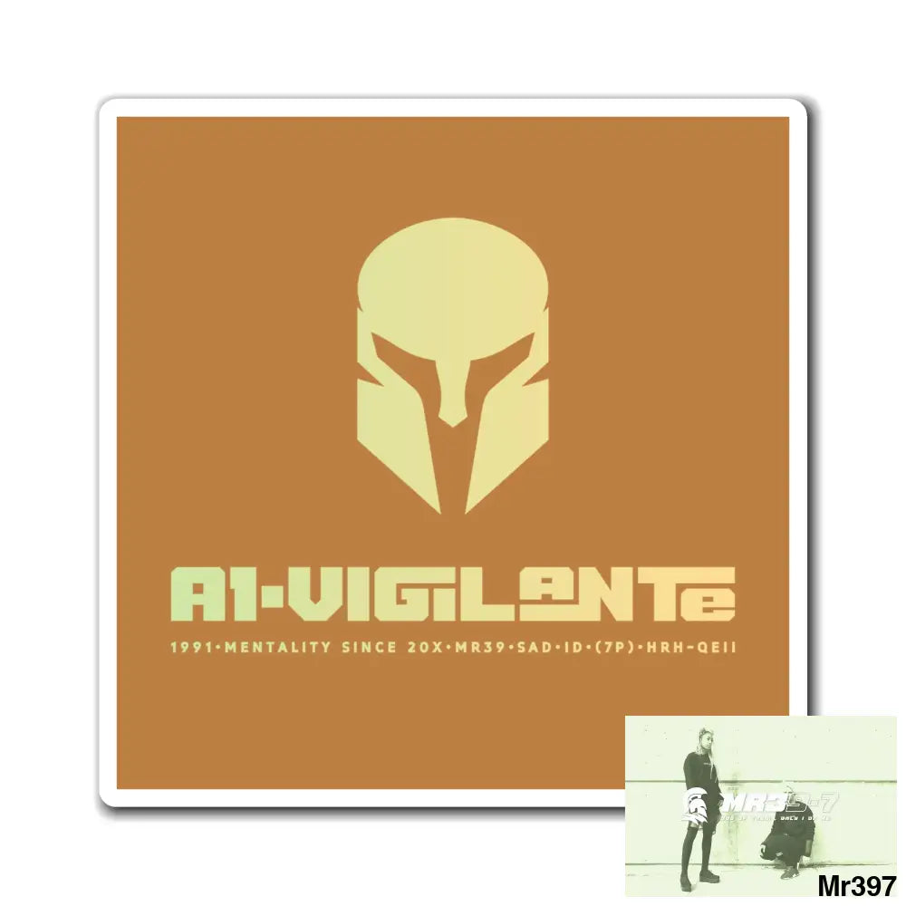 A1-Vigilante Magnet 4’’ × 4’’ Paper products