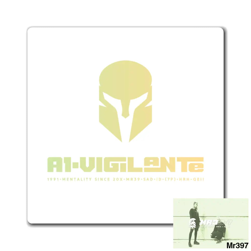 A1-Vigilante Magnet 4’’ × 4’’ Paper products