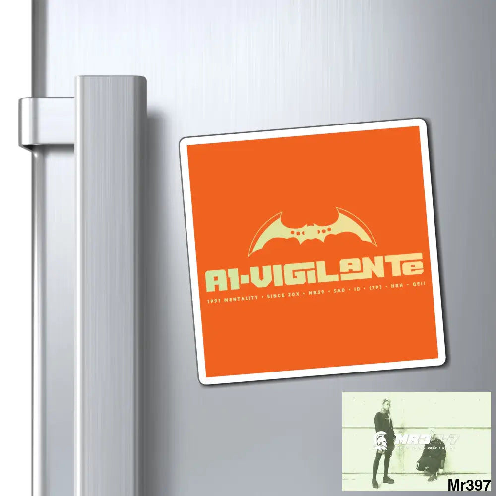 A1-Vigilante Magnet 4’’ × 4’’ Paper products