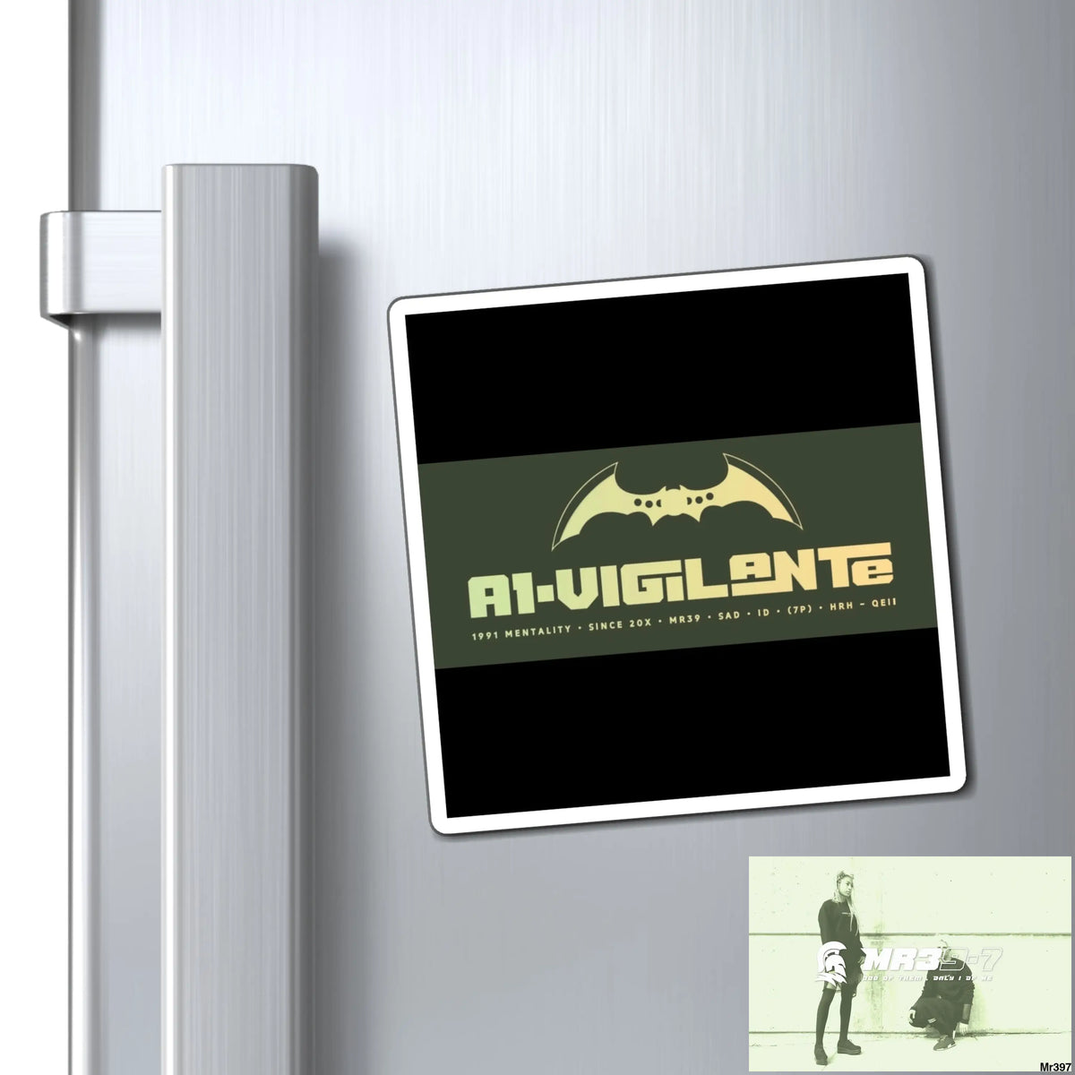 A1-Vigilante Magnet 4’’ × 4’’ Paper products