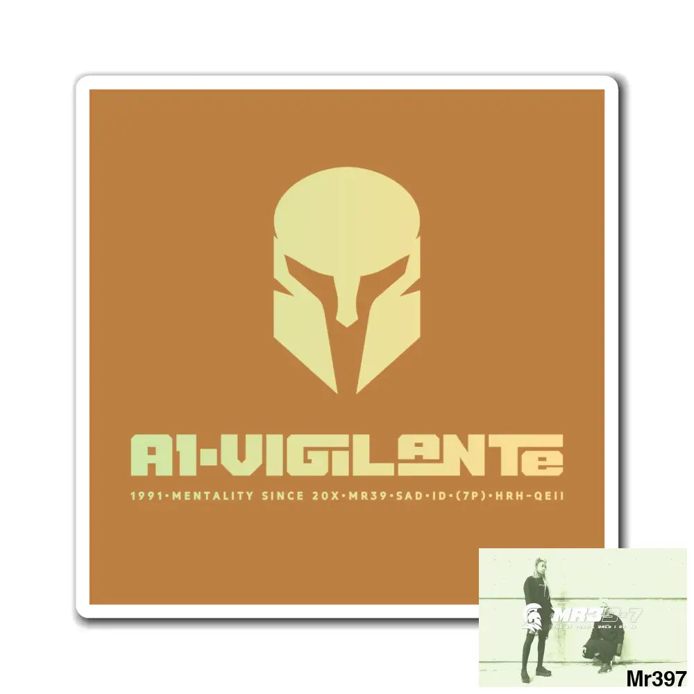 A1-Vigilante Magnet 6’’ × 6’’ Paper products