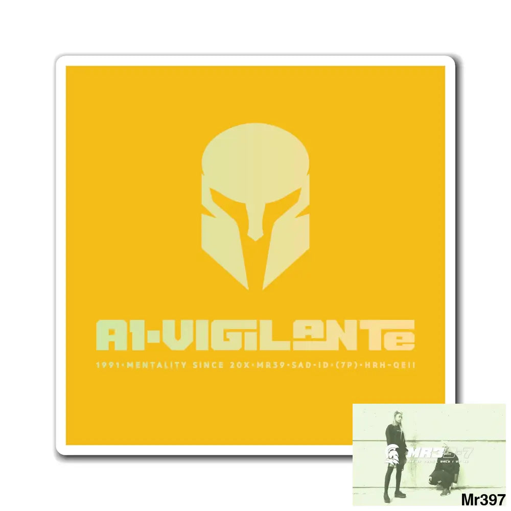 A1-Vigilante Magnet 6’’ × 6’’ Paper products