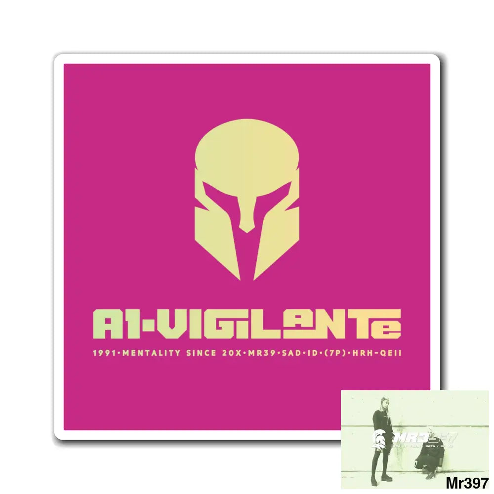 A1-Vigilante Magnet 6’’ × 6’’ Paper products