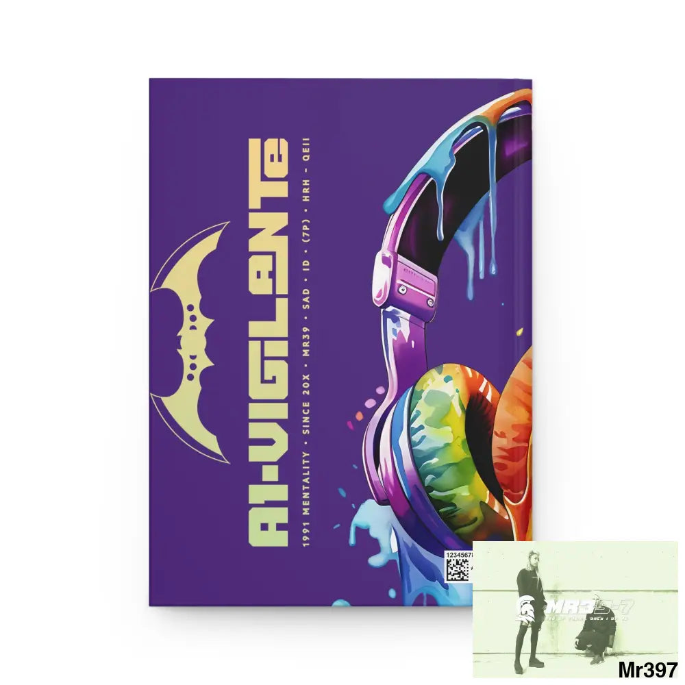 A1- Vigilante Melting Headset Hardcover Journal Matte Journal Paper products