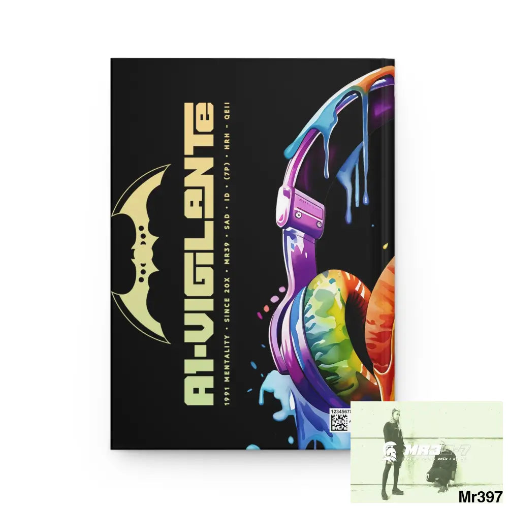 A1- Vigilante Melting Headset Hardcover Journal Matte Journal Paper products