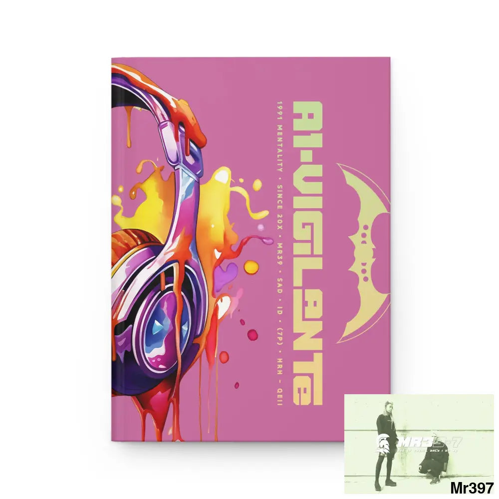 A1- Vigilante Melting Headset Hardcover Journal Matte Journal Paper products