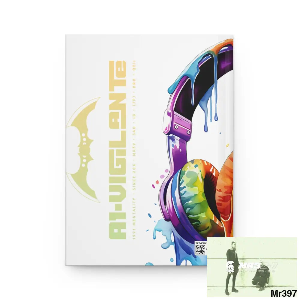 A1- Vigilante Melting Headset Hardcover Journal Matte Journal Paper products