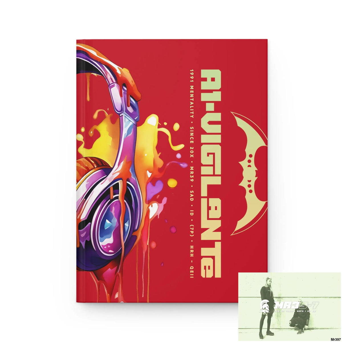 A1- Vigilante Melting Headset Hardcover Journal Matte Journal Paper products