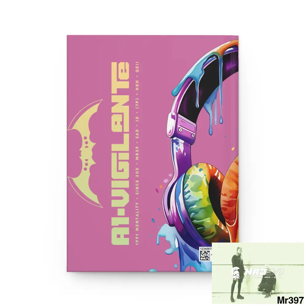 A1- Vigilante Melting Headset Hardcover Journal Matte Journal Paper products