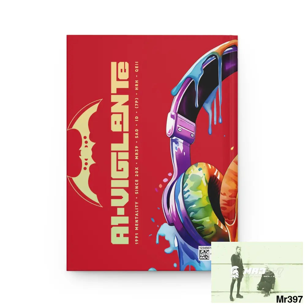 A1- Vigilante Melting Headset Hardcover Journal Matte Journal Paper products