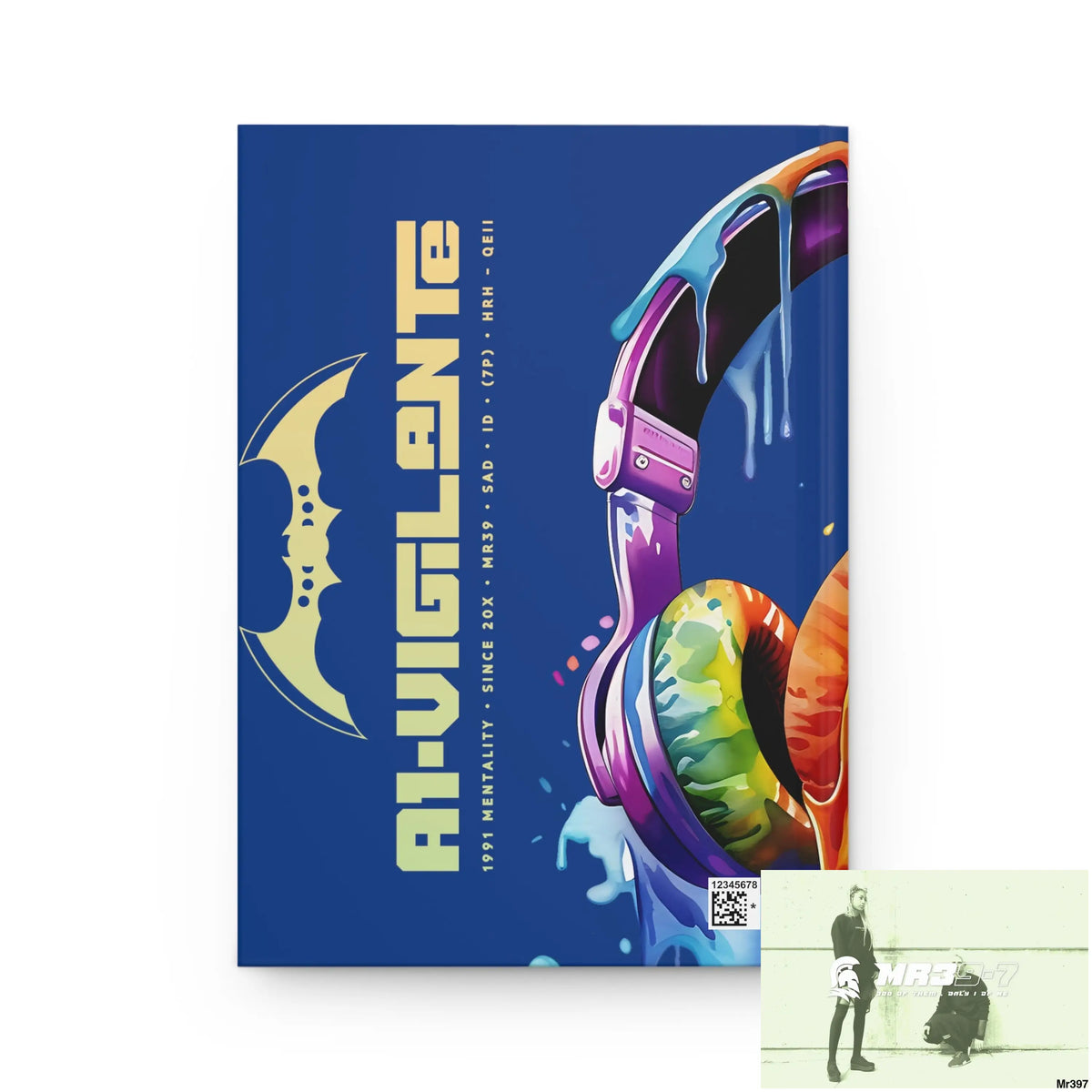 A1- Vigilante Melting Headset Hardcover Journal Matte Journal Paper products