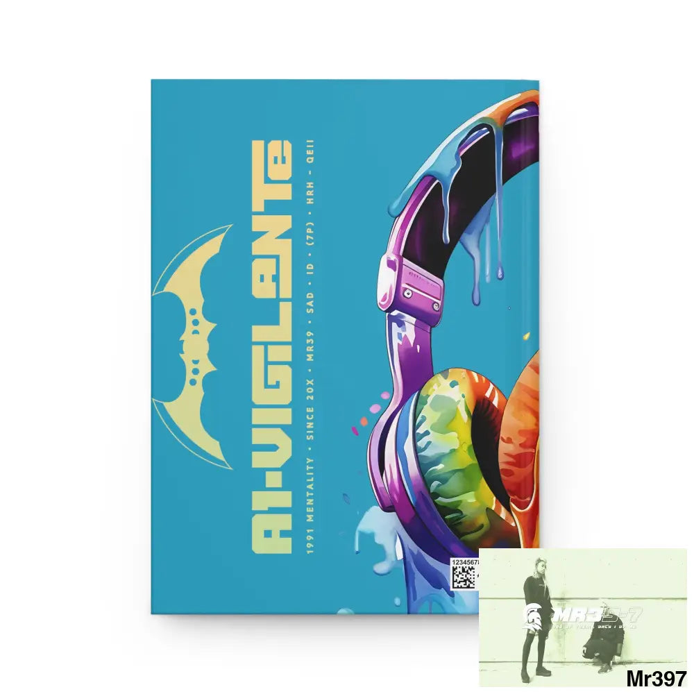 A1- Vigilante Melting Headset Hardcover Journal Matte Journal Paper products