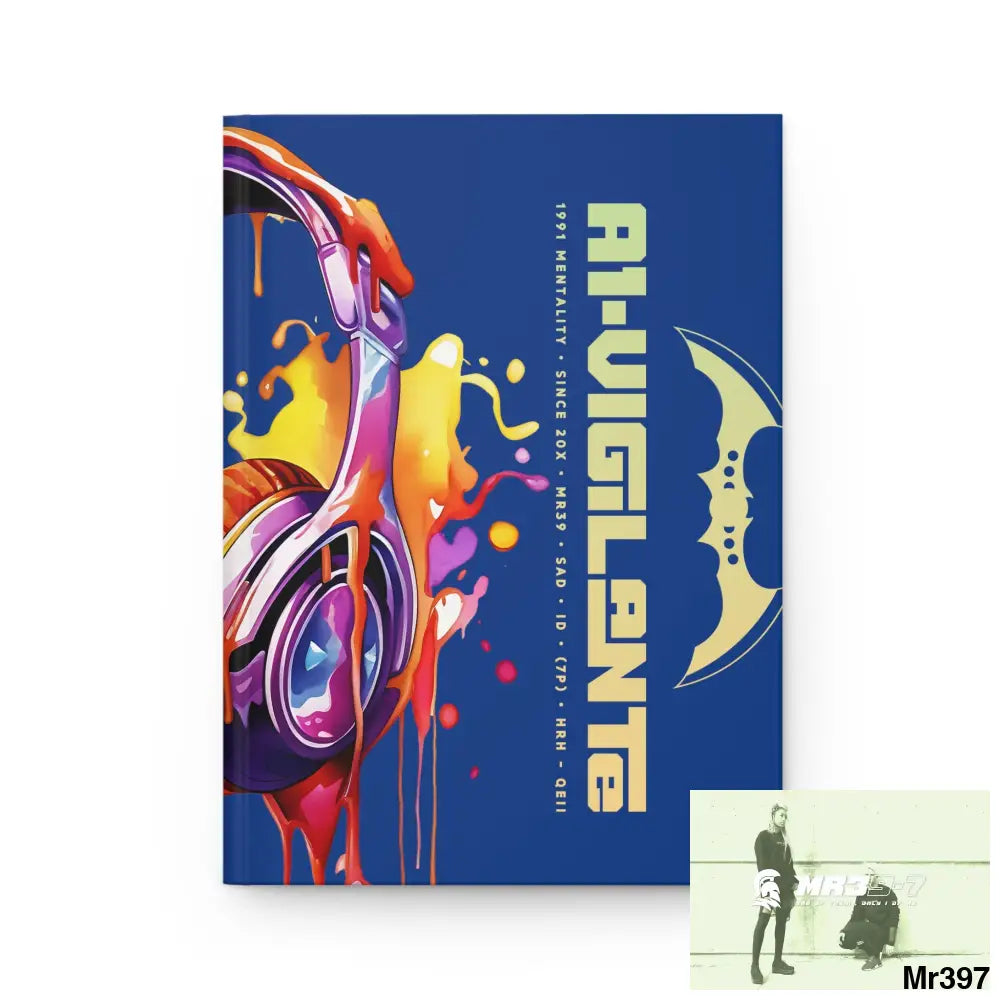 A1- Vigilante Melting Headset Hardcover Journal Matte Journal Paper products
