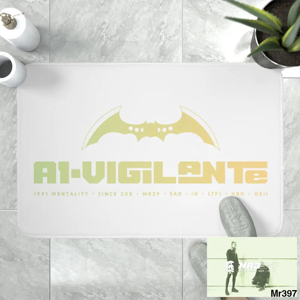 A1-Vigilante Memory Foam Bath Mat Home Decor