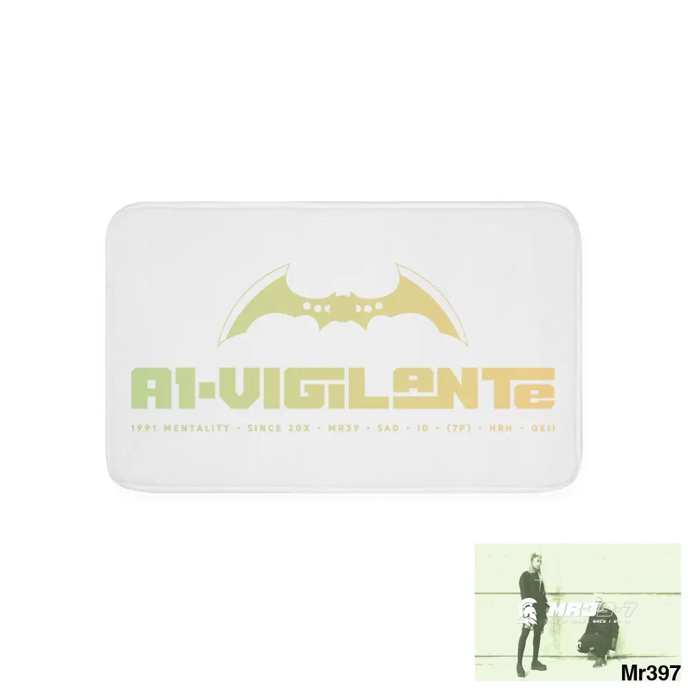 A1-Vigilante Memory Foam Bath Mat White / 30” x 18” Home Decor