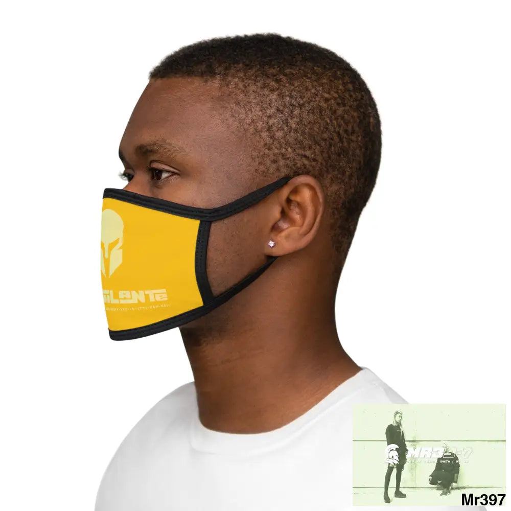 A1.Vigilante Mixed-Fabric Face Mask One size Accessories