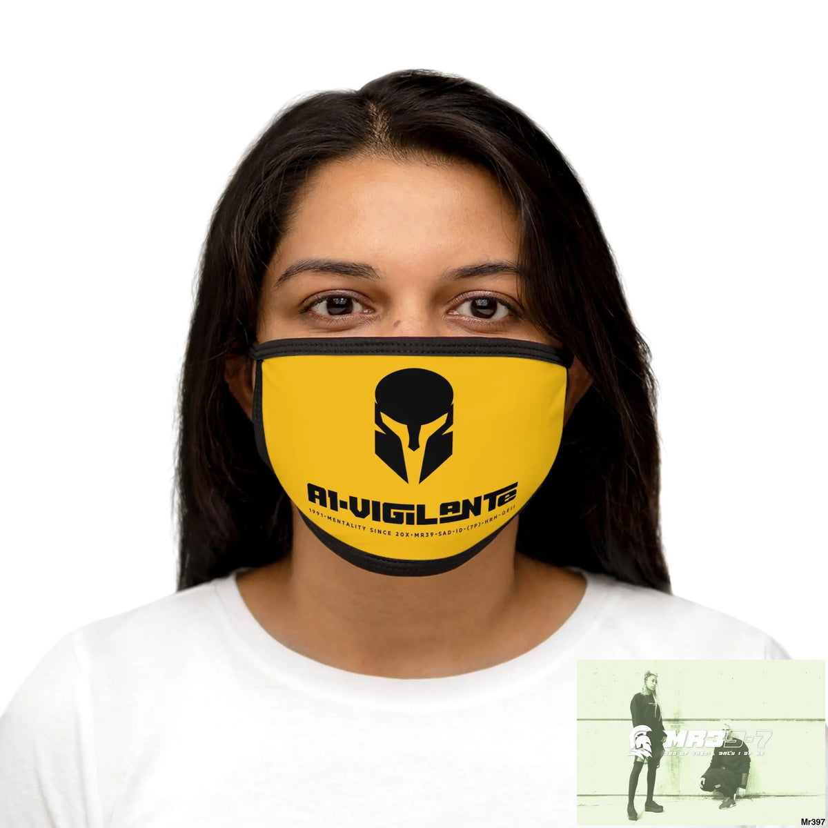 A1.Vigilante Mixed-Fabric Face Mask One size Accessories