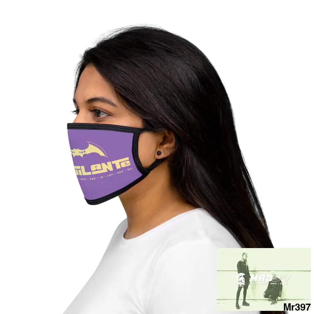 A1.Vigilante Mixed-Fabric Face Mask One size Accessories