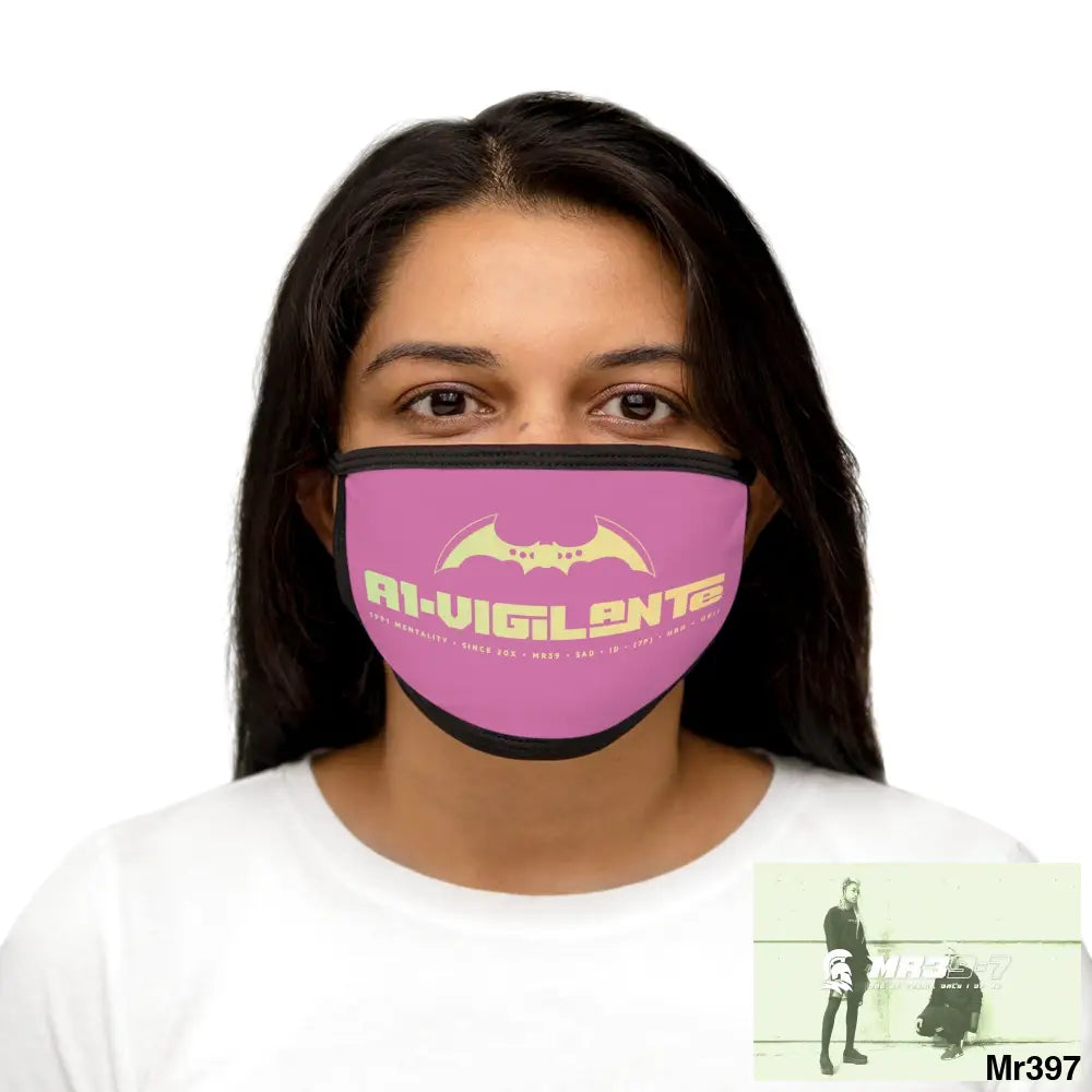 A1.Vigilante Mixed-Fabric Face Mask One size Accessories