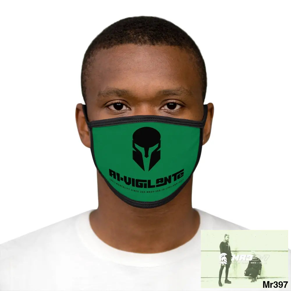 A1.Vigilante Mixed-Fabric Face Mask One size Accessories