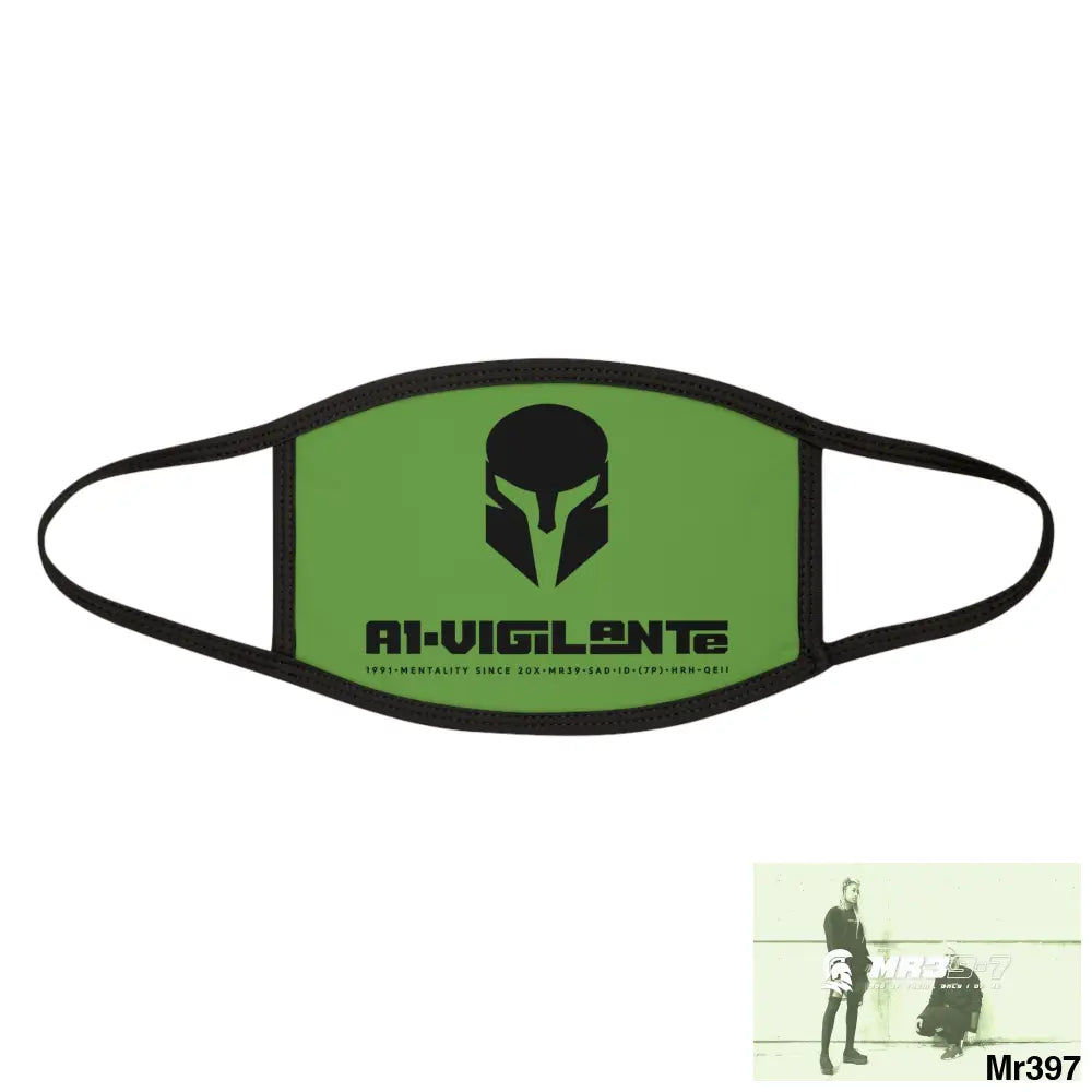 A1.Vigilante Mixed-Fabric Face Mask One size Accessories