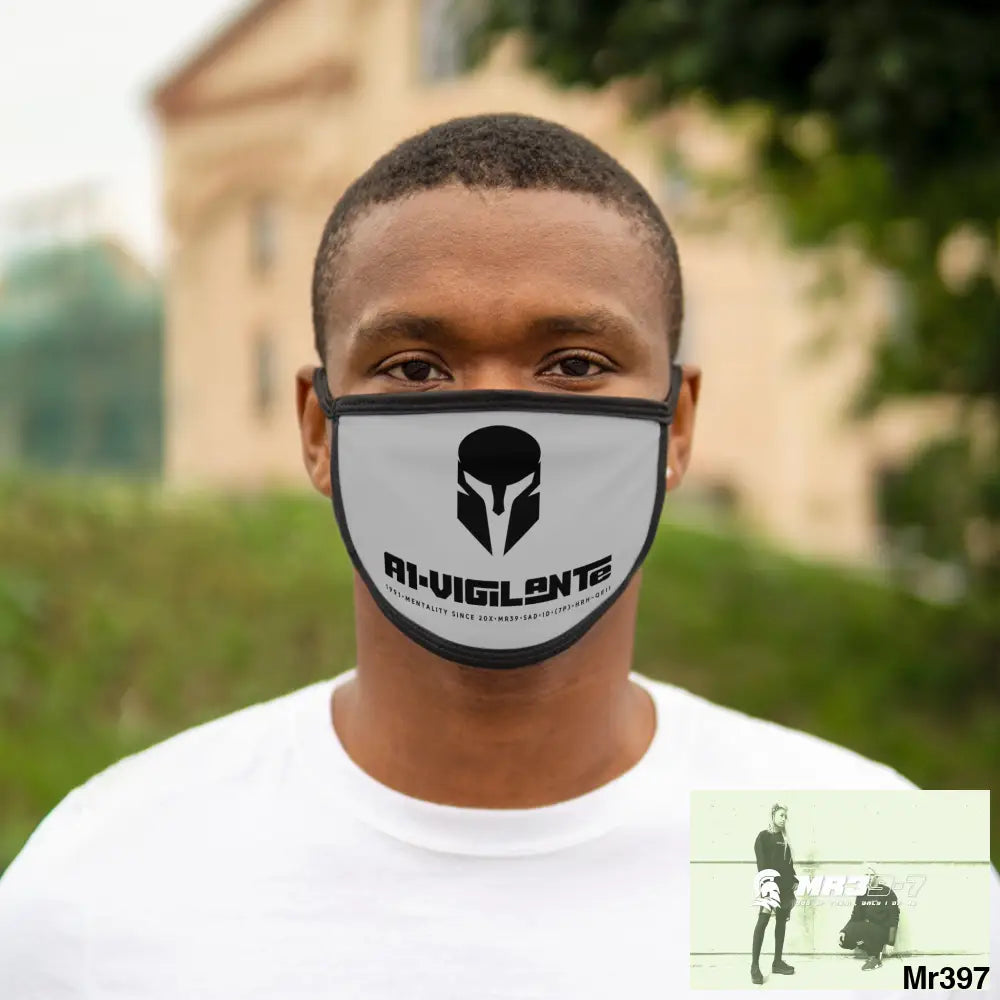 A1.Vigilante Mixed-Fabric Face Mask One size Accessories