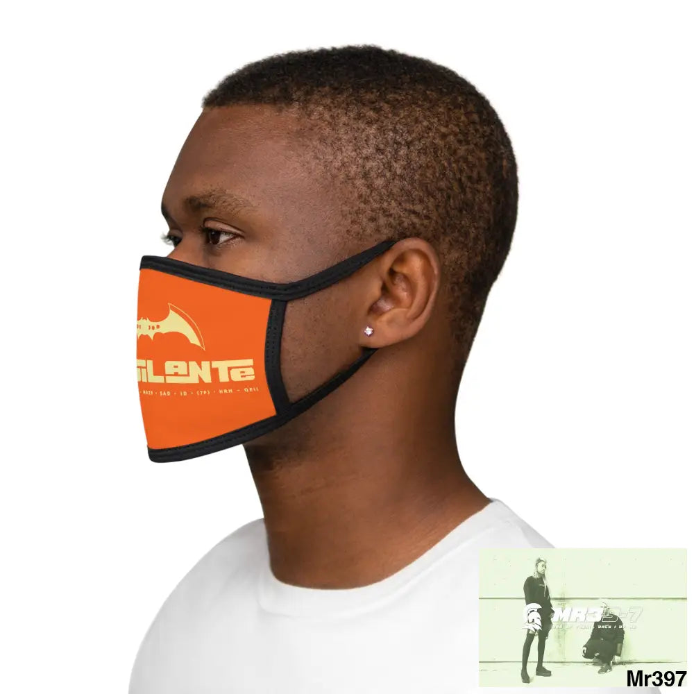A1.Vigilante Mixed-Fabric Face Mask One size Accessories
