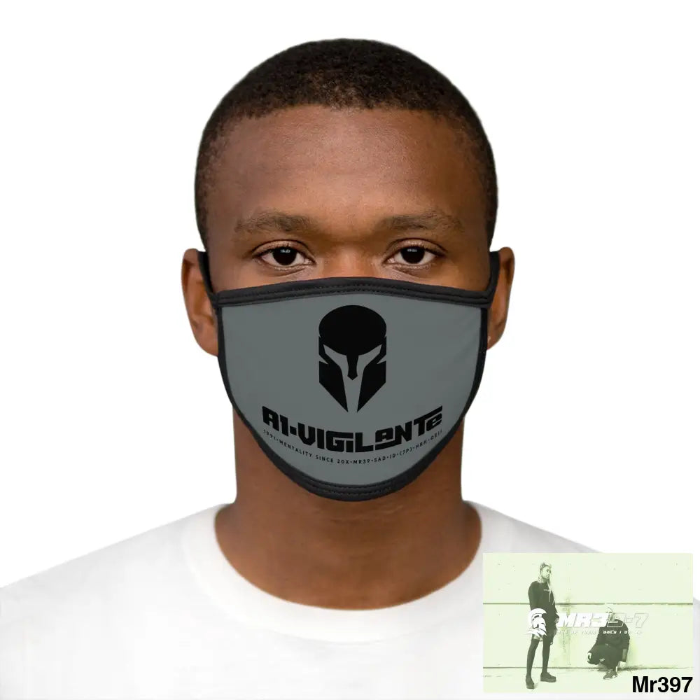 A1.Vigilante Mixed-Fabric Face Mask One size Accessories