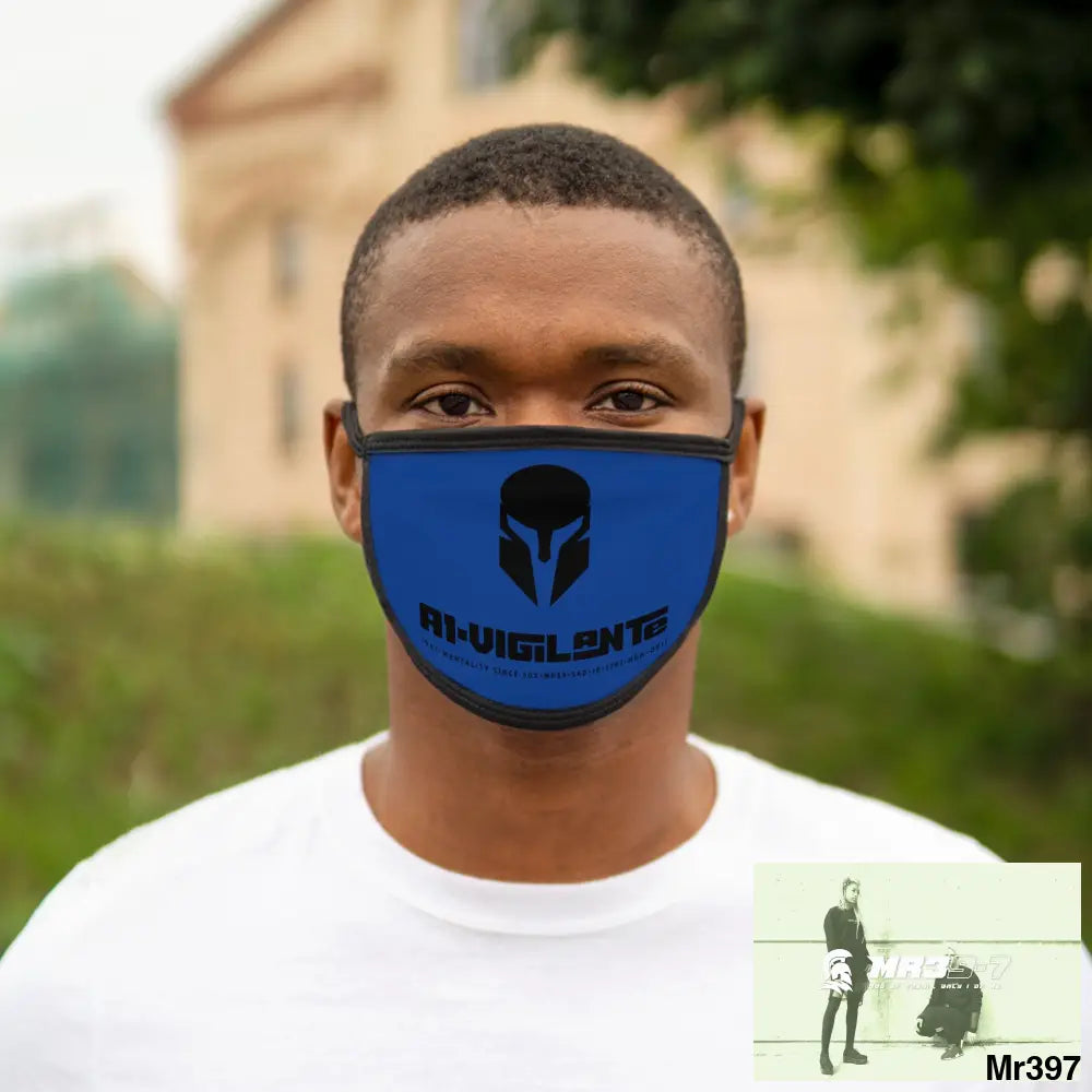 A1.Vigilante Mixed-Fabric Face Mask One size Accessories