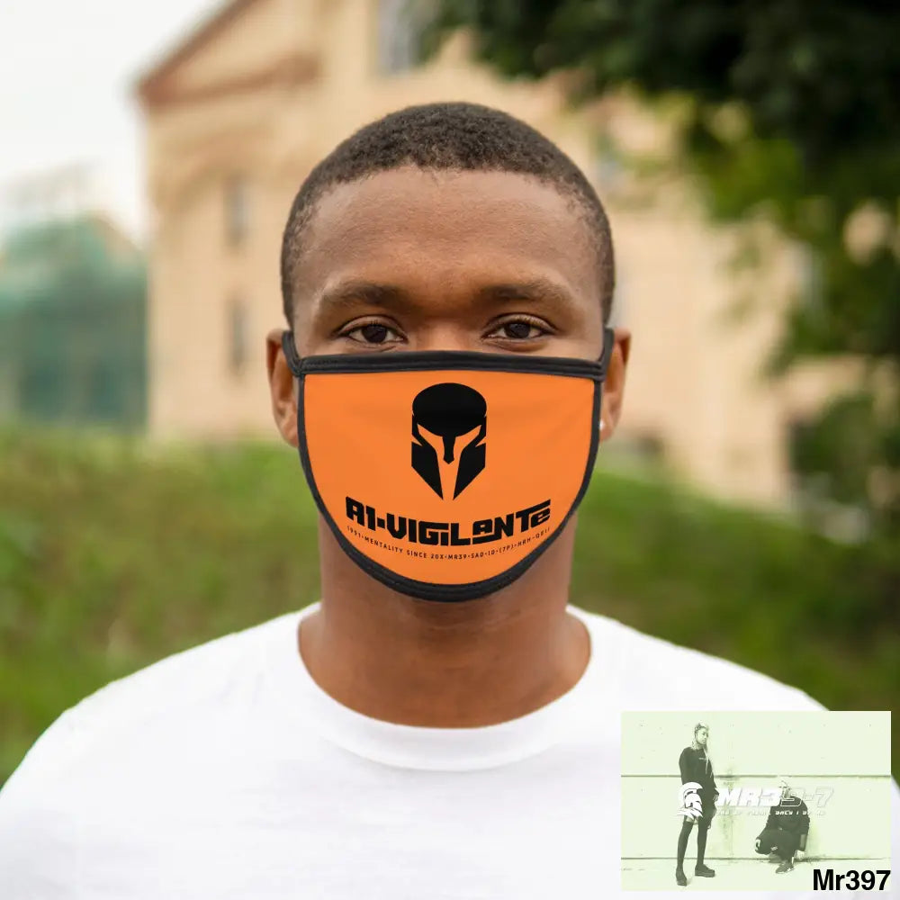A1.Vigilante Mixed-Fabric Face Mask One size Accessories