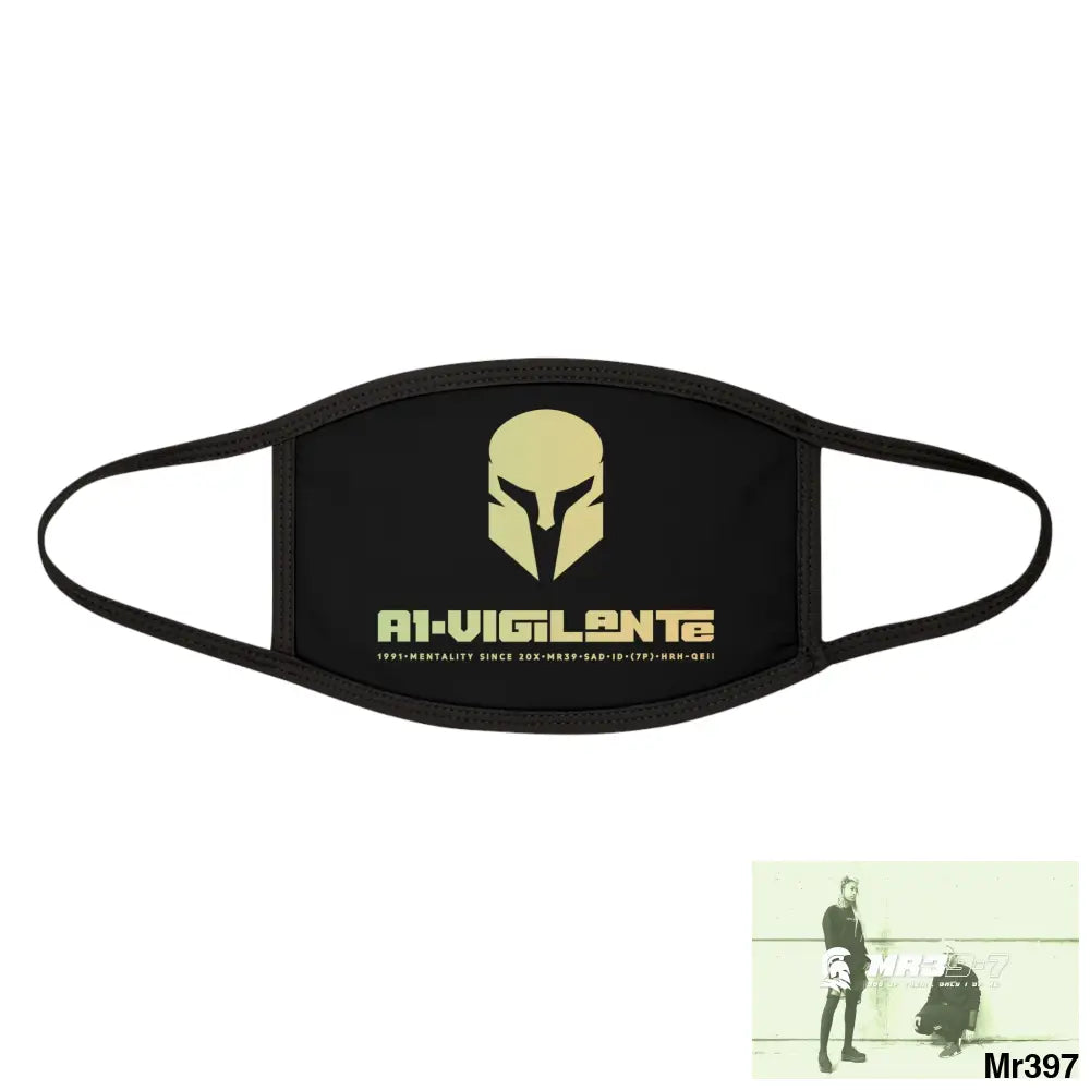 A1.Vigilante Mixed-Fabric Face Mask One size Accessories