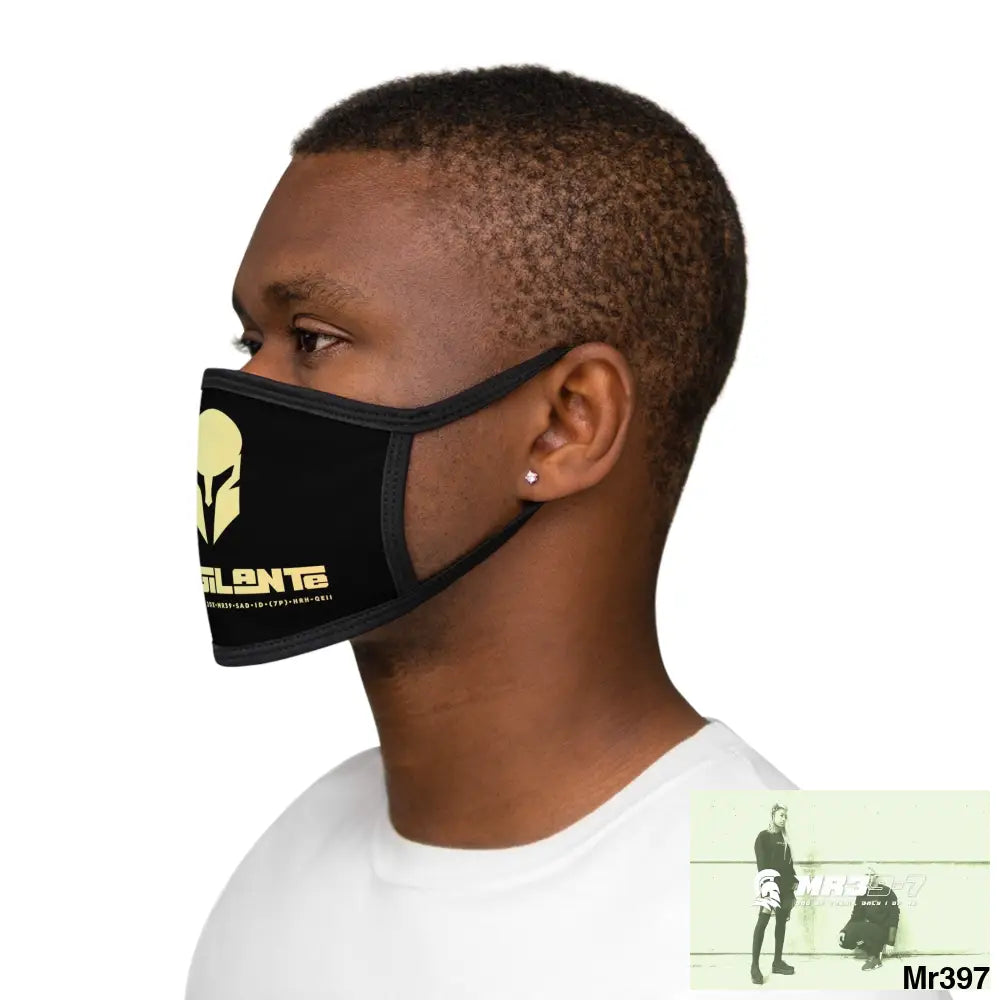A1.Vigilante Mixed-Fabric Face Mask One size Accessories