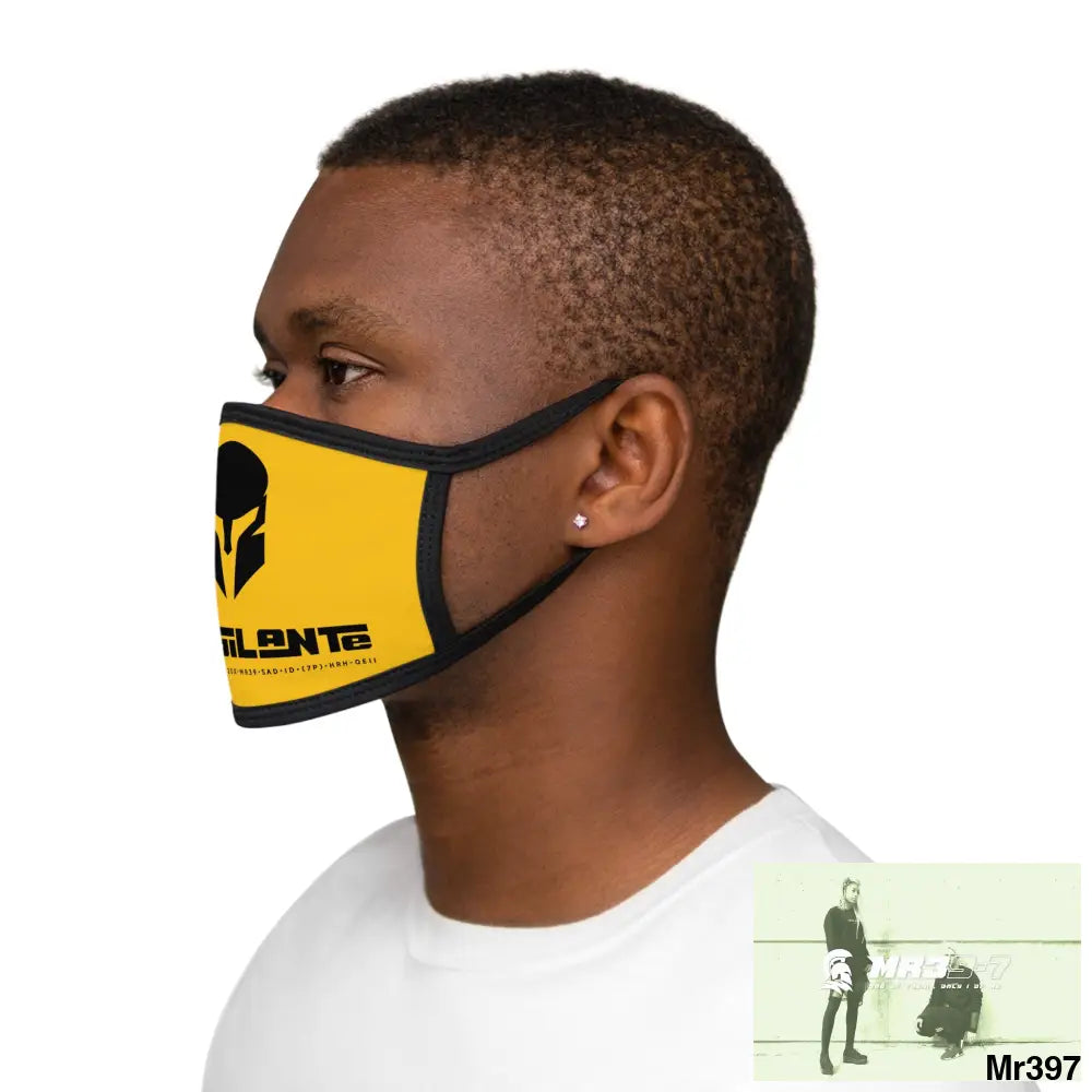 A1.Vigilante Mixed-Fabric Face Mask One size Accessories