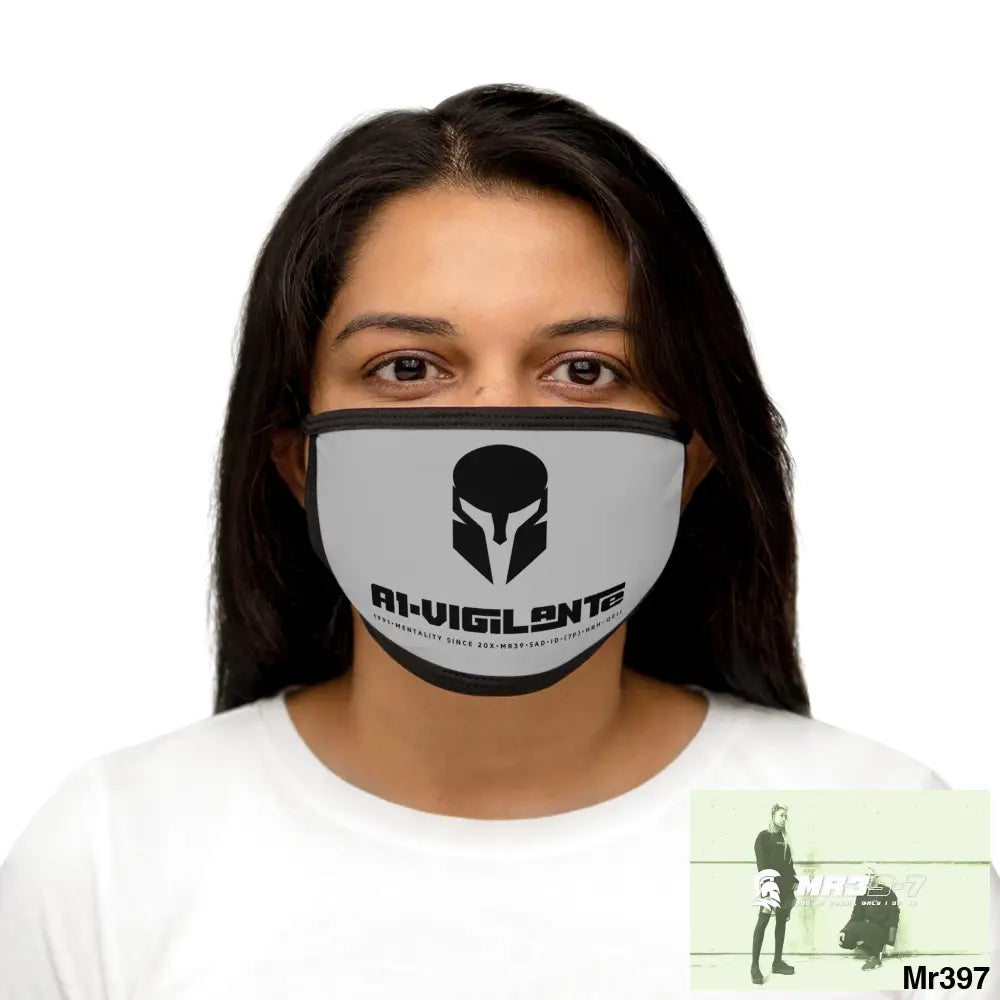 A1.Vigilante Mixed-Fabric Face Mask One size Accessories