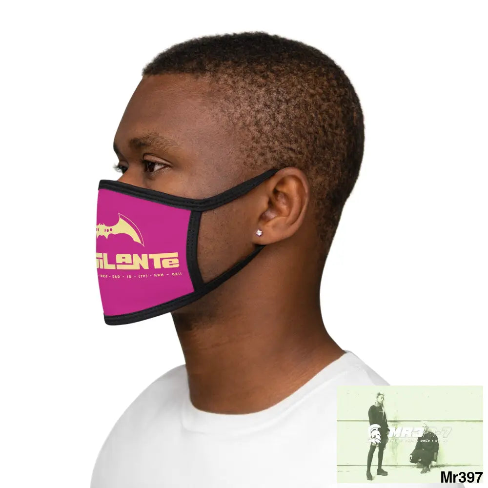 A1.Vigilante Mixed-Fabric Face Mask One size Accessories