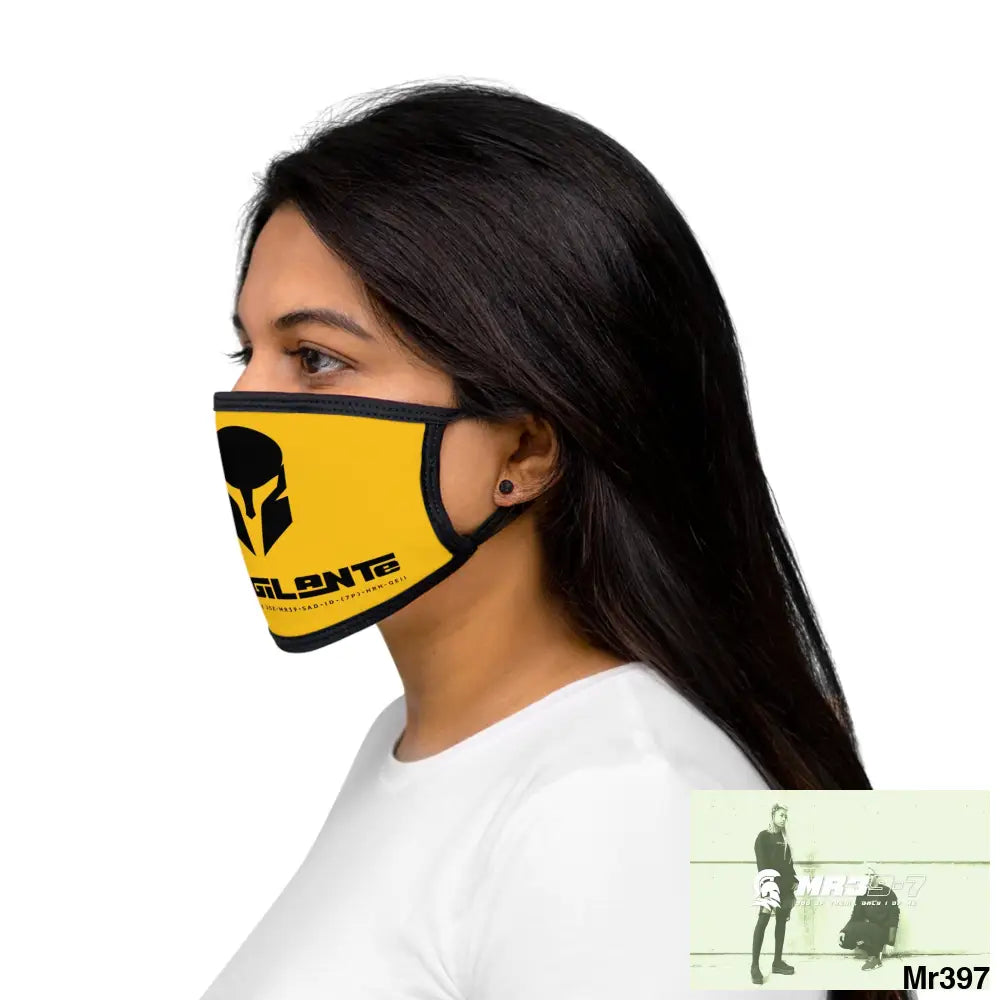 A1.Vigilante Mixed-Fabric Face Mask One size Accessories