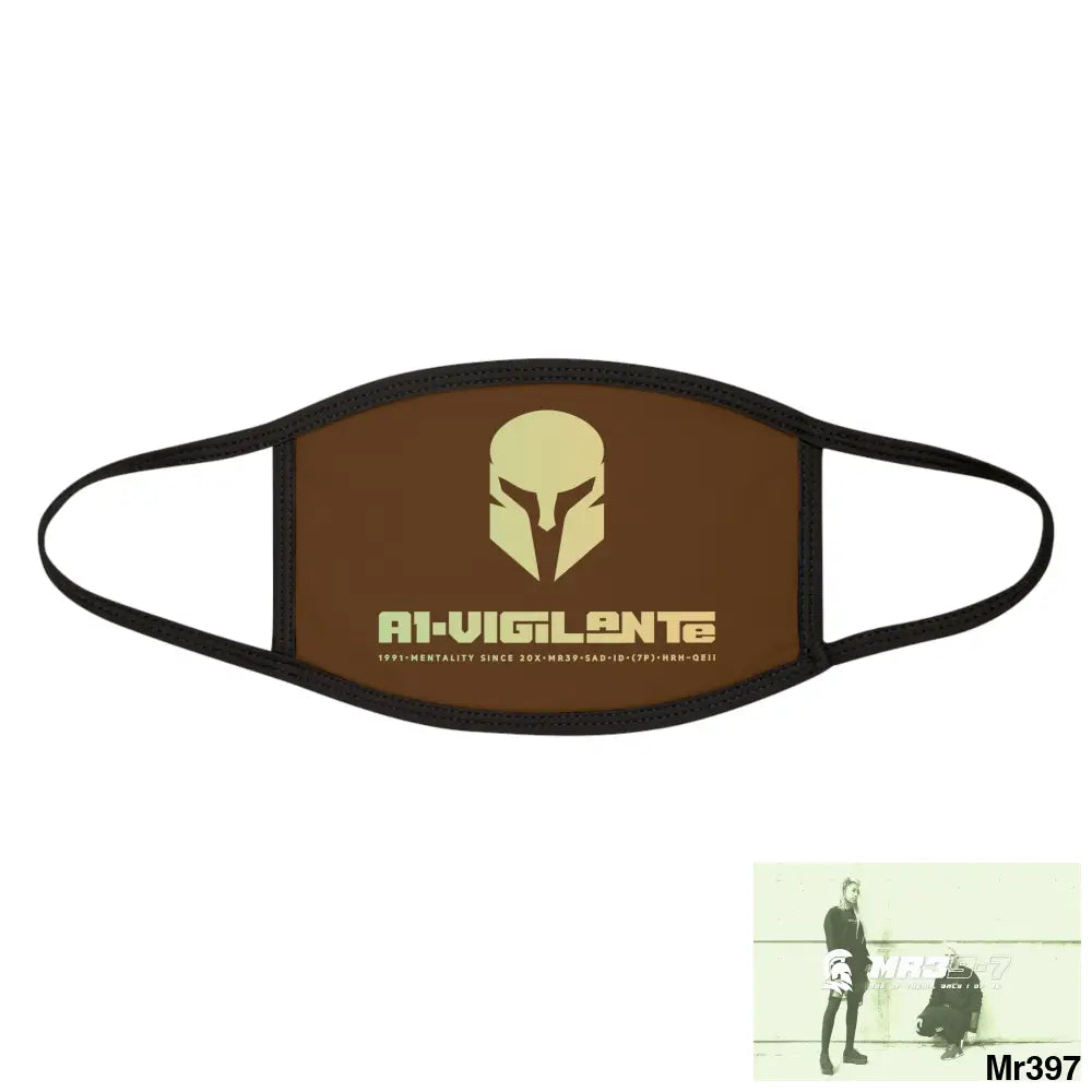 A1.Vigilante Mixed-Fabric Face Mask One size Accessories