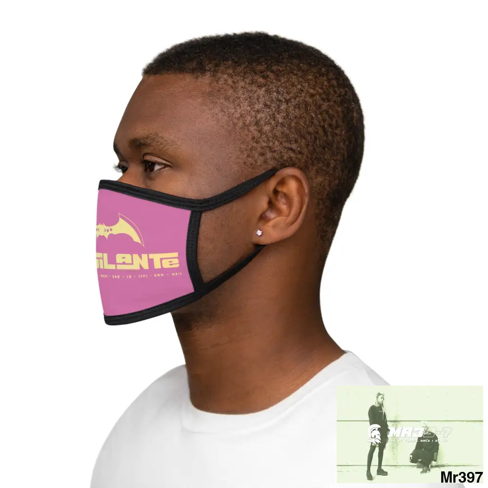 A1.Vigilante Mixed-Fabric Face Mask One size Accessories