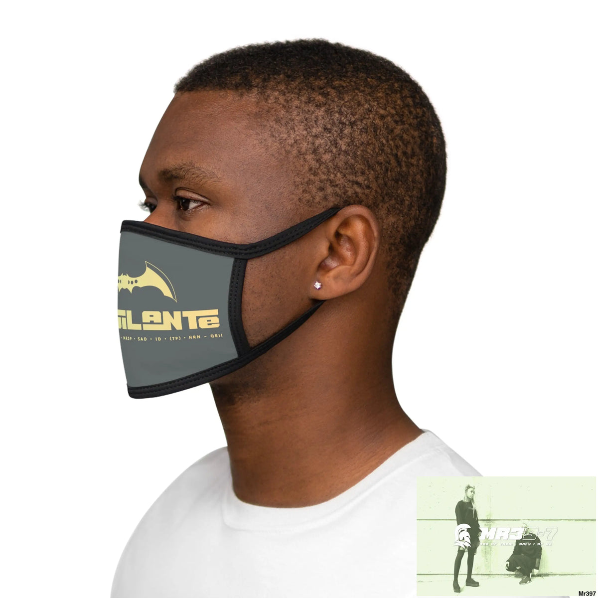 A1.Vigilante Mixed-Fabric Face Mask One size Accessories