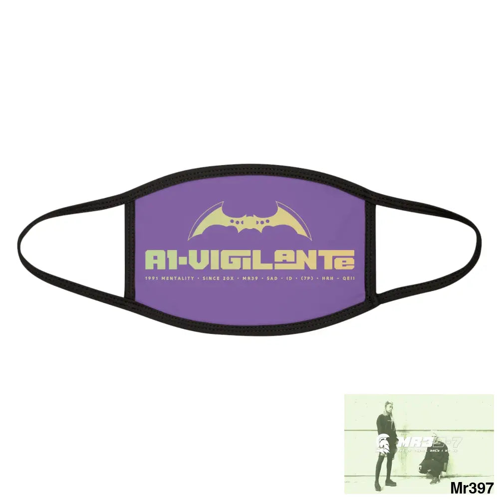 A1.Vigilante Mixed-Fabric Face Mask One size Accessories