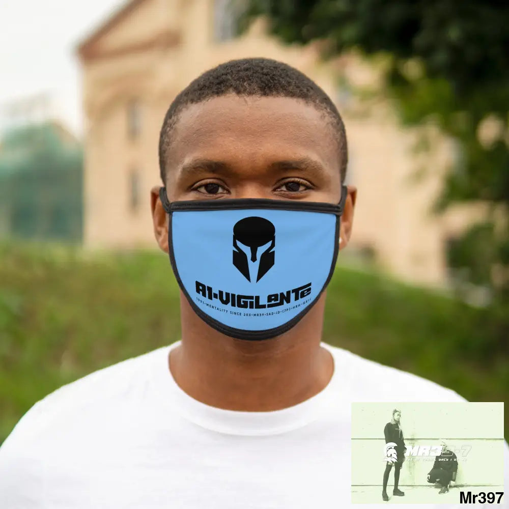 A1.Vigilante Mixed-Fabric Face Mask One size Accessories
