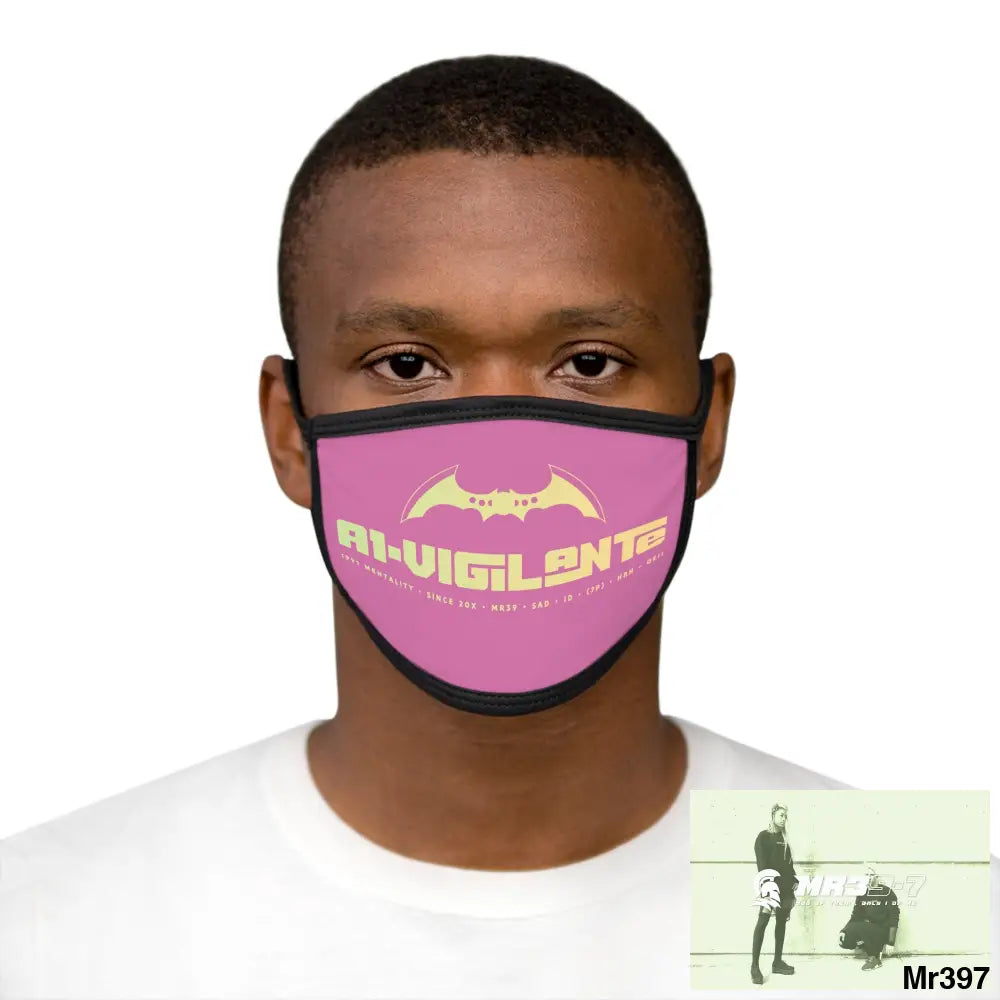 A1.Vigilante Mixed-Fabric Face Mask One size Accessories