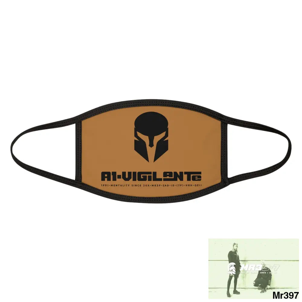 A1.Vigilante Mixed-Fabric Face Mask One size Accessories