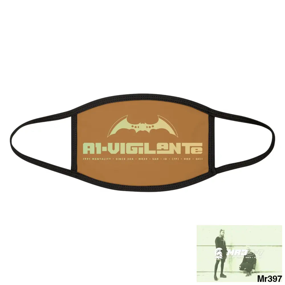 A1.Vigilante Mixed-Fabric Face Mask One size Accessories