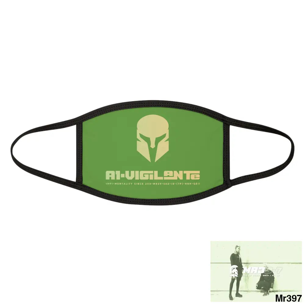 A1.Vigilante Mixed-Fabric Face Mask One size Accessories