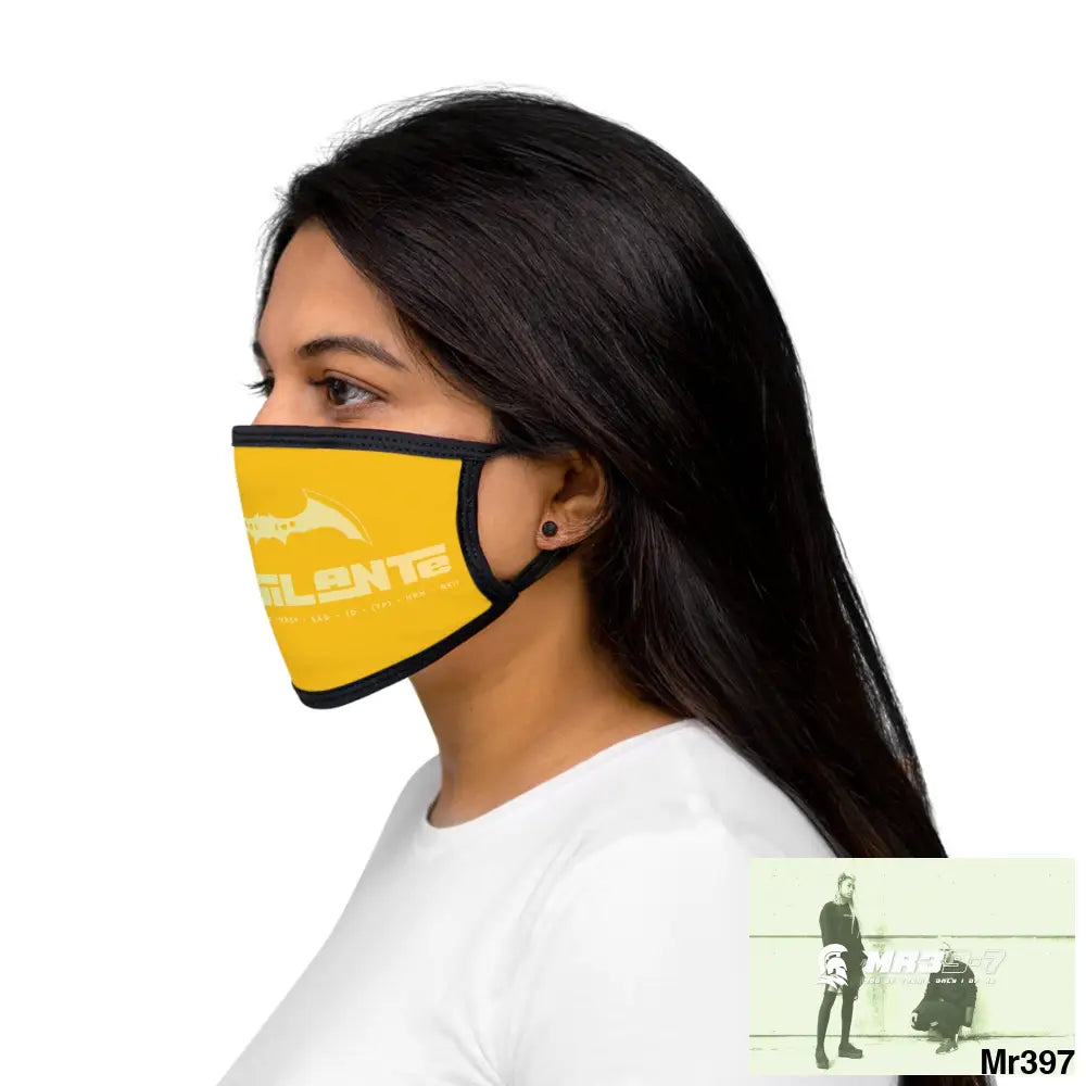 A1.Vigilante Mixed-Fabric Face Mask One size Accessories